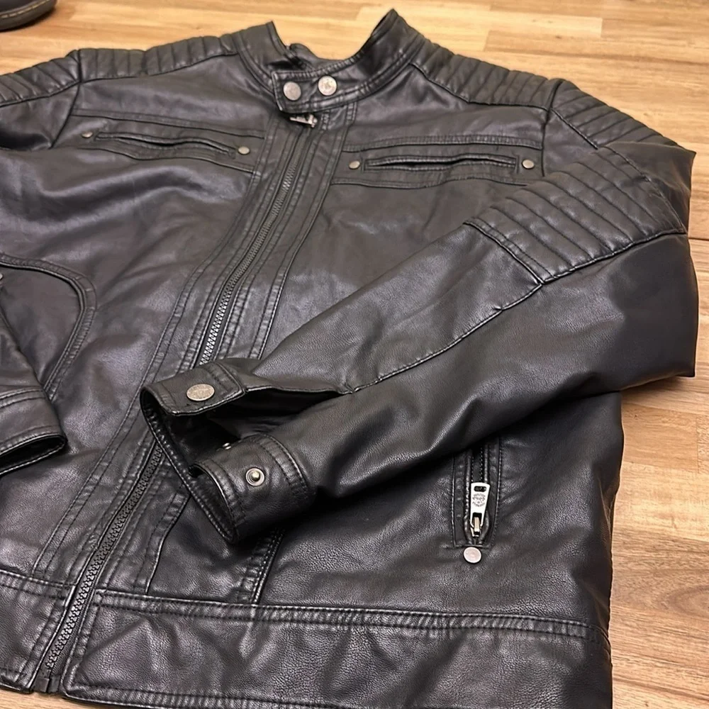AMERICAN CULTURE faux leather jacket
